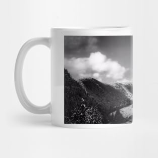 Big Sky Country - Black And White Mug